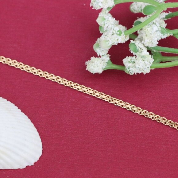 "Minimalist Rose Gold Bracelet with Polished Chain Design, XPBL1118 - Picture 12 of 12